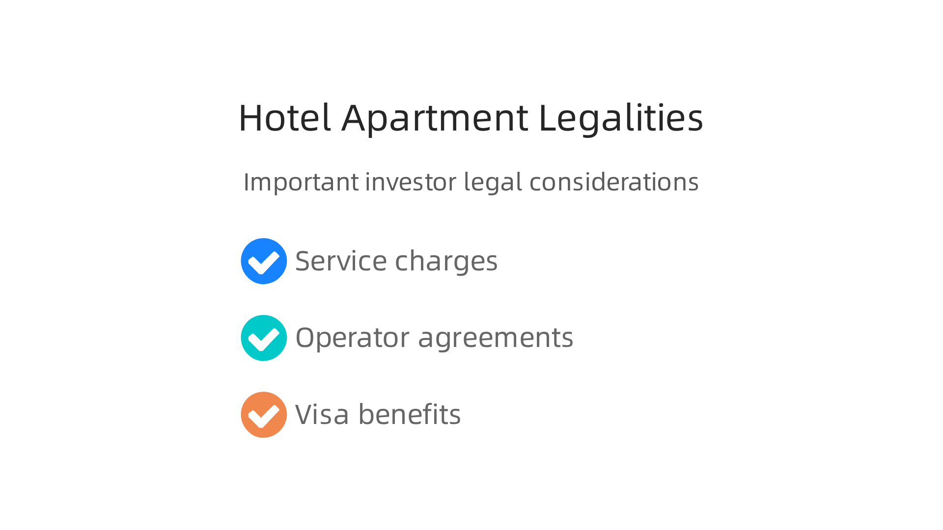 Important legal considerations every investor should know before buying a hotel apartment in Dubai.