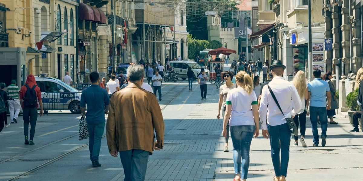 A bustling urban scene in Dubai, reflecting the high demand for accommodation.