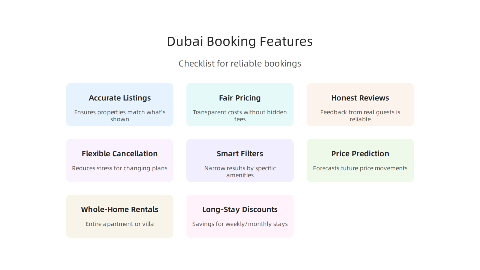 Essential features to look for in a booking application to ensure a smooth and reliable experience in Dubai.