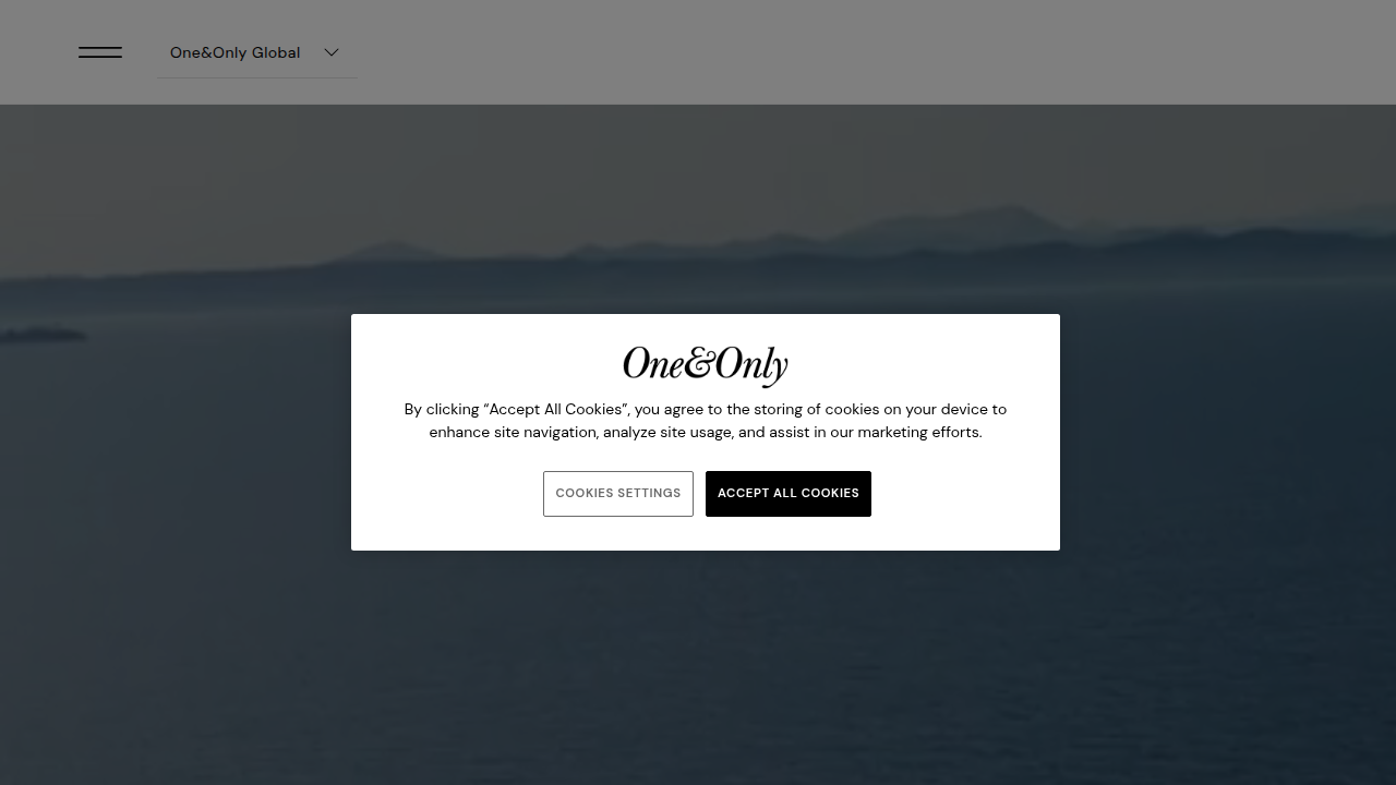 The One&Only Resorts website, representing luxury hospitality experiences in Dubai and globally.